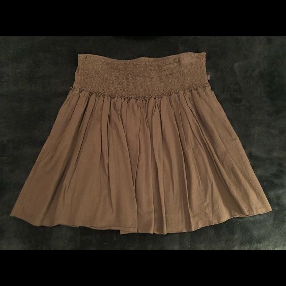 Maurices Brown Skirt with Bow Size Large - Picture 3 of 4